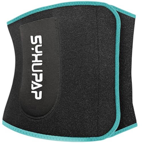 SYXUPAP Bauchweggürtel Herren Damen,Schwitzgürtel Bauch Abnehmen Geräte Extra-breiter Verstellbarer Neopren Sauna Gewichthebergürtel Sweat fitnessgürtel von SYXUPAP