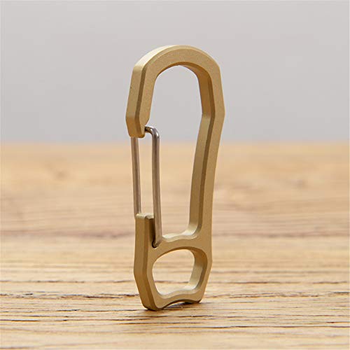 SZHOWORLD Schlüsselring-Karabinerhaken aus hochfestem Messing, EDC, Feder-Set, Schlüsselring-Verschluss, Haken, schöne Oberfläche SZHOWORLD Schlüsselring-Karabinerhaken aus hochfestem Messing, EDC, Feder-Set, Schlüsselring-Verschluss, Haken, schöne Oberfläche von SZHOWORLD