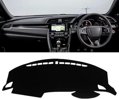 SZMBHSD Auto Armaturenbrett Abdeckung;für Honda Civic 10. Generation FC FK 2016-2020 Dashboard Cover Schutzschild Interior Styling ZubehöR von SZMBHSD