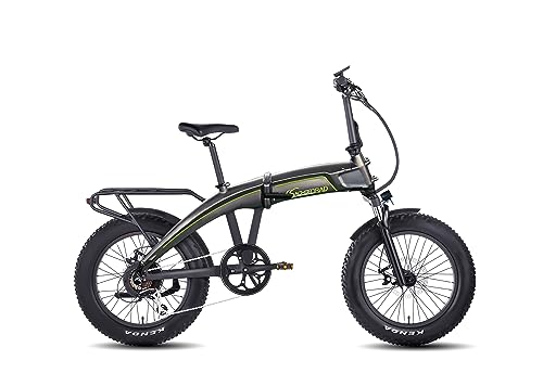 SachsenRAD E-Folding Bike Klapprad F6 Safari 20 Zoll Fatbike StVZO | 85N.M Bafang Geländemotor | Interne Kabelführung | Hochwertige Eloxierung | Ebike Elektrofahrräder Klappbar Pedelec e-Fatbike von SachsenRAD