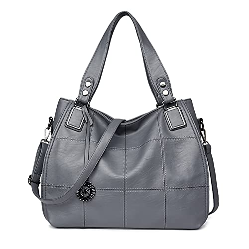 Große Damenhandtasche PU Leder Schultertasche Taschen Tote Henkeltasche für Frauen von Sacmill