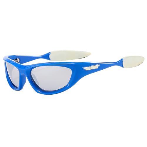 Anti-UV-Fahrradbrille für Herren und Damen, zum Reiten, Angeln, Outdoor-Sport, Sonnenbrille, Radfahren, Straßenbrille, UV-Schutz, blaues Licht, blockierende Sonnenbrille, rutschfest, UV-Schutz von Saddgo