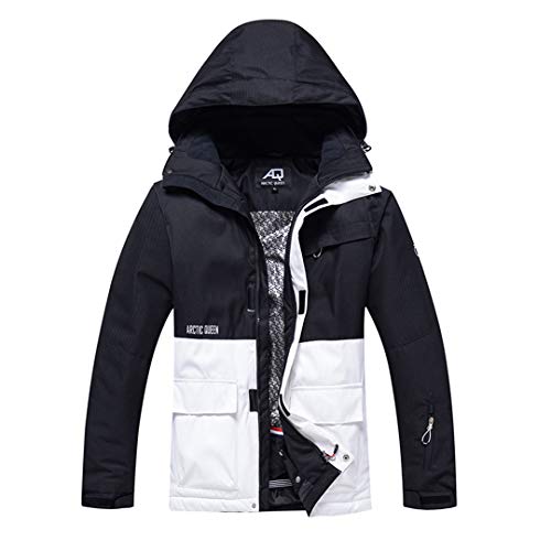 Saeohnssty Dicker warmer Skianzug für Herren und Damen, winddicht, wasserdicht, winddicht, Ski- und Snowboardjacke, Hosen-Set W1 L Saeohnssty Dicker warmer Skianzug für Herren und Damen, winddicht, wasserdicht, winddicht, Ski- und Snowboardjacke, Hosen-Set W1 L von Saeohnssty