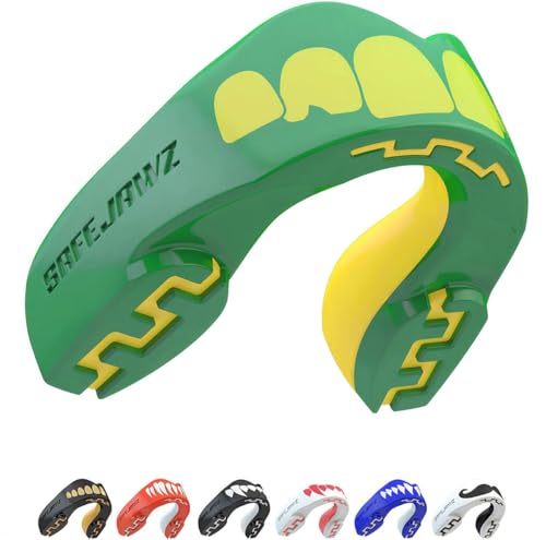 SAFEJAWZ Sport Zahnschutz Erwachsene und Kinder Sport Mundschutz Für alle Vollkontakt-Sportarten einschließlich Rugby, MMA, Kampfsport, Kickboxen, Judo, Hockey & Boxe (Ogre, Bis Zu 11 Jahre)) SAFEJAWZ Sport Zahnschutz Erwachsene und Kinder Sport Mundschutz Für alle Vollkontakt-Sportarten einschließlich Rugby, MMA, Kampfsport, Kickboxen, Judo, Hockey & Boxe (Ogre, Bis Zu 11 Jahre)) von SAFEJAWZ