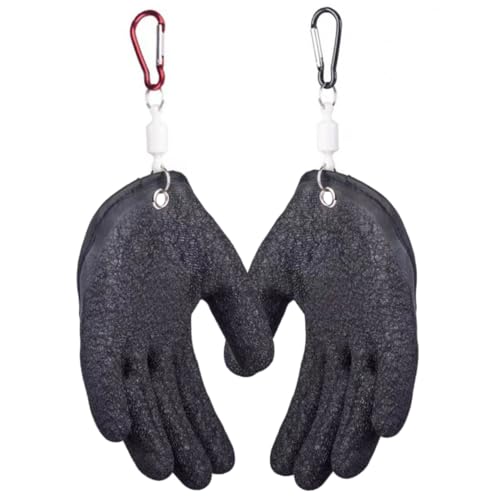 1 Paar Angel Handschuhe, rutschfeste Fischerhandschuhe mit Magnethaken, Angelhandschuhe Jagdhandschuhe Fischergeschenke für Männer von SagaSave