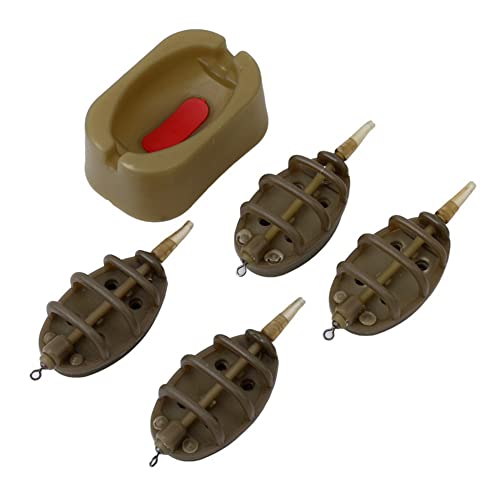 5 Stück Fischerei Inline Feeder, Inline Methode Feeder Fishing Schnellfreisetzungsmethode Feeder Form Methode Feeder und Formen für Karpfenfischen 15g 20g 25g 35g 5 Stück Fischerei Inline Feeder, Inline Methode Feeder Fishing Schnellfreisetzungsmethode Feeder Form Methode Feeder und Formen für Karpfenfischen 15g 20g 25g 35g von SagaSave