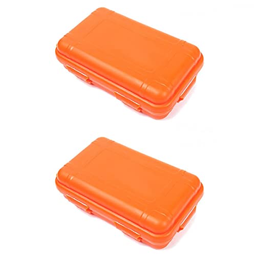 SagaSave Outdoor-Sportbox, 165 x 105 x 50 mm, Orange (wasserdicht, stoßfest, schwimmt auf Wasser) von SagaSave