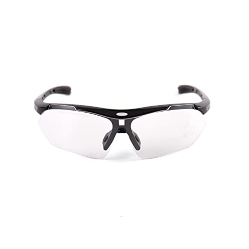 SagaSave Outdoor-Sport-Sonnenbrille, UV400-Schutz, polarisierte Sonnenbrille, Männer und Frauen, blendfreie Brille für Radfahren, Angeln, Fahren, Golf (transparent) von SagaSave