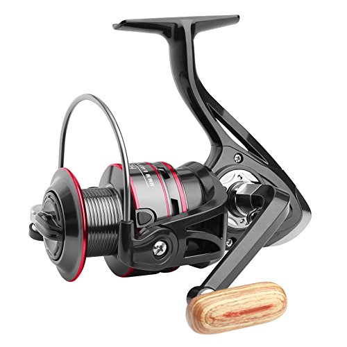 Spinning Fishing Reel Leistungs Starke Drag-und Hochgeschwindigkeits-Salzwasser-und Süßwasser-Surf-Angel Rolle Legierung Spinning für Inshore-Boot Rock Süßwasser-Salzwasser-Angeln (HB2000) von SagaSave