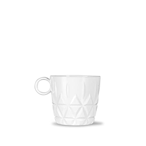 Sagaform Picknick Kaffeebecher 4er Set aus Acryl in der Farbe Weiß mit einem Volumen von 280ml, 8x8cm, 5018171 von Sagaform