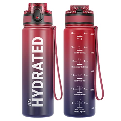 Sahara Sailor Trinkflasche, Sport Trinkflasche, [BPA-frei Tritan] 500ML Auslaufsicher Sport Wasserflasche, Sportflasche für Fahrrad, Camping, Yoga, Gym. von Gohippos (1 Flasche) von Saharasailor