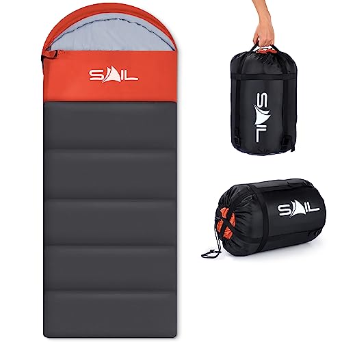 Sail 104065 Schlafsack, Orange, Einzelbett von Sail