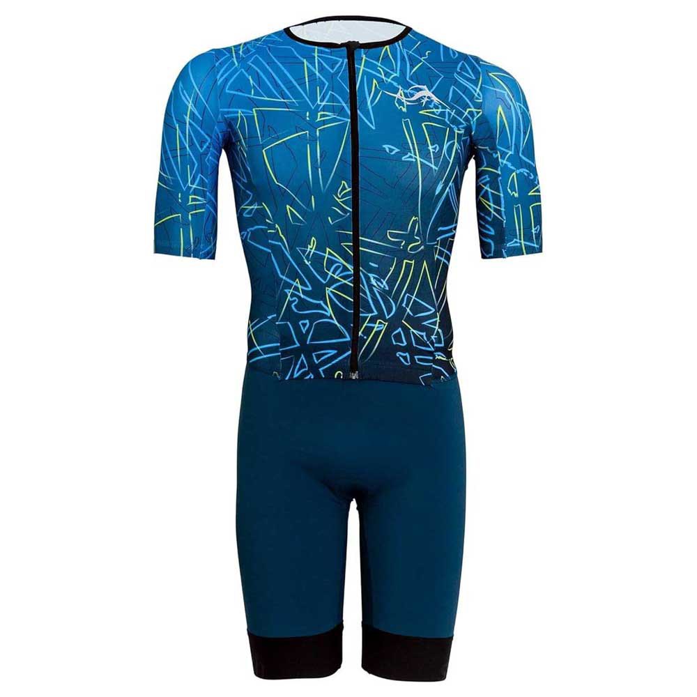 Sailfish Aerosuit Perform Short Sleeve Trisuit Blau M Mann von Sailfish