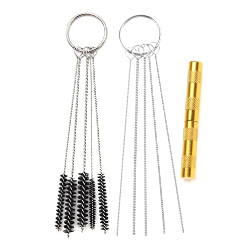 11 Stück Reinigungsbürste Reinigungswerkzeuge Kit Vergaser Reinigungsbürste Reinigung für saubere Düsen Nadelbürstenreiniger 11 Stück Reinigungsbürste Reinigungswerkzeuge Kit Vergaser Reinigungsbürste Reinigung für saubere Düsen Nadelbürstenreiniger von Saiyana