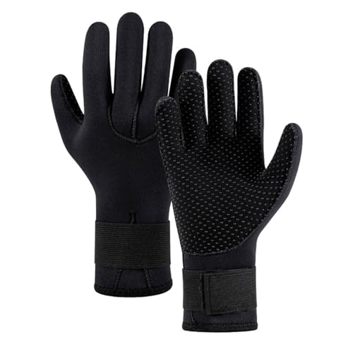 Neoprenanzug-Handschuhe, Tauchhandschuhe, 5 mm, Surf-Handschuhe für Herren und Damen, thermisch, rutschfest, flexibel, Wasserhandschuhe, Schwimmhandschuh Neoprenanzug-Handschuhe, Tauchhandschuhe, 5 mm, Surf-Handschuhe für Herren und Damen, thermisch, rutschfest, flexibel, Wasserhandschuhe, Schwimmhandschuh von Saiyana
