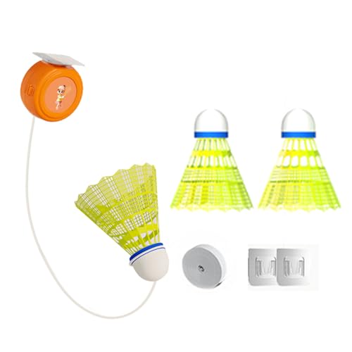 Professioneller Badminton-Trainer, Selbststudium, Übung, Stretch, Badminton, Rebound-Training, Einzel-Begleitungswerkzeug, elastisches Badminton-Trainer-Set von Saiyana