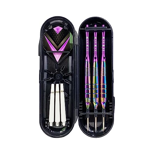Steeldarts Profi-Dartpfeile, Standard, 22 g, mit Aluminium-Schäften, Eisen-Barrels, Stahlspitze und zusätzlichen Schäften, Stahlspitze, Standard-Pfeile für Haustiere, Aluminium, Schäfte, Stahlspitze, Steeldarts Profi-Dartpfeile, Standard, 22 g, mit Aluminium-Schäften, Eisen-Barrels, Stahlspitze und zusätzlichen Schäften, Stahlspitze, Standard-Pfeile für Haustiere, Aluminium, Schäfte, Stahlspitze, von Saiyana