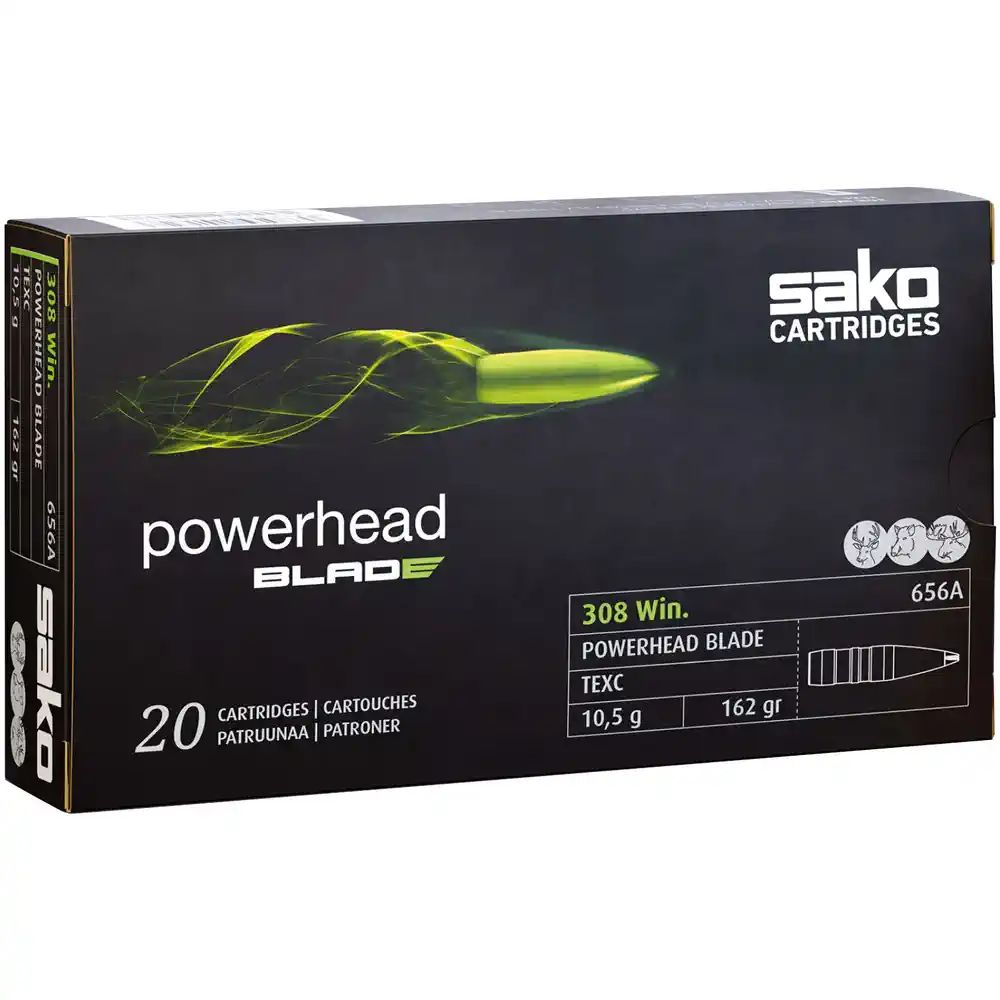 Sako .308 Win. Powerhead Blade 162grs. 20 Schuss Sako .308 Win. Powerhead Blade 162grs. 20 Schuss von Sako