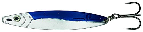 Salar Kinetic Solo Spoon - Blinker für Meerforelle und Lachs, von 10g - 42g, 3D-Augen, bleifrei (UV Blue/Silver, 24g) von Salar