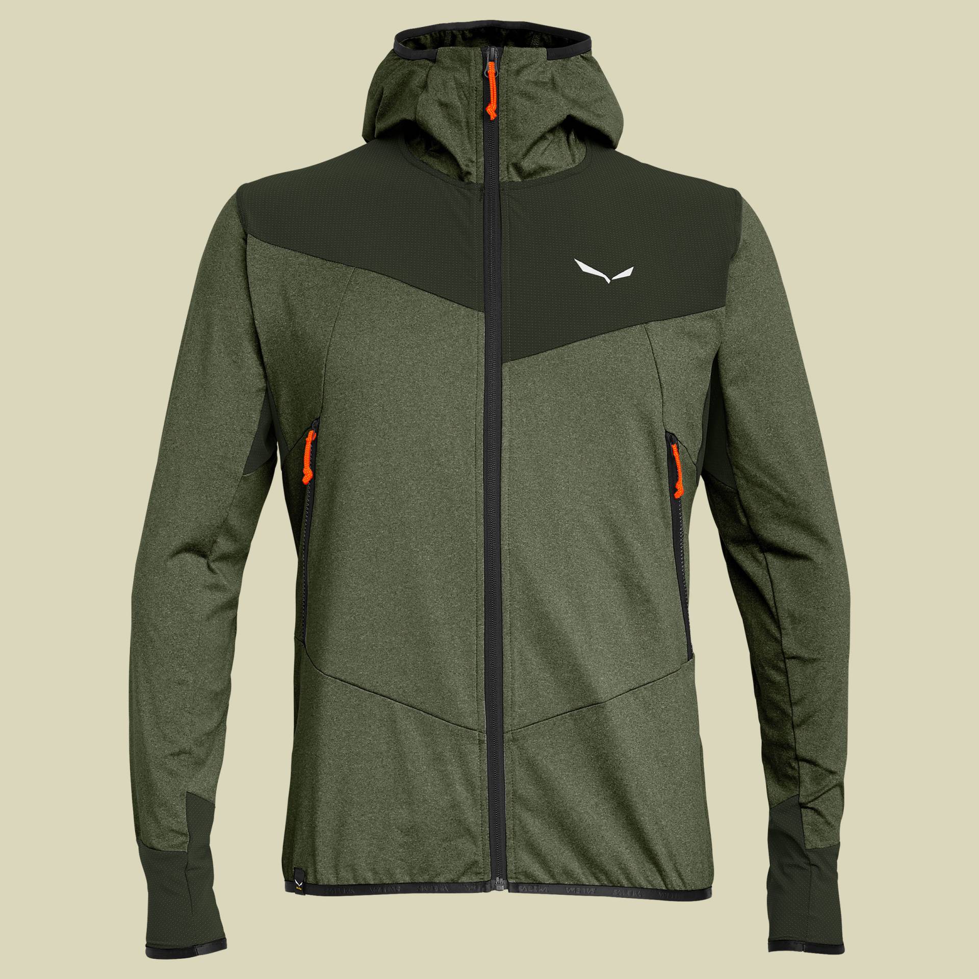 Agner Hybrid PL/DST Full-Zip Hoody Men grün XL - dark olive von Salewa