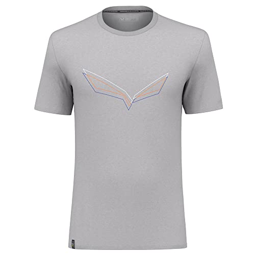 Salewa Herren Pure Eagle Frame Dry M Tshirt., Heather Grey, S EU von Salewa