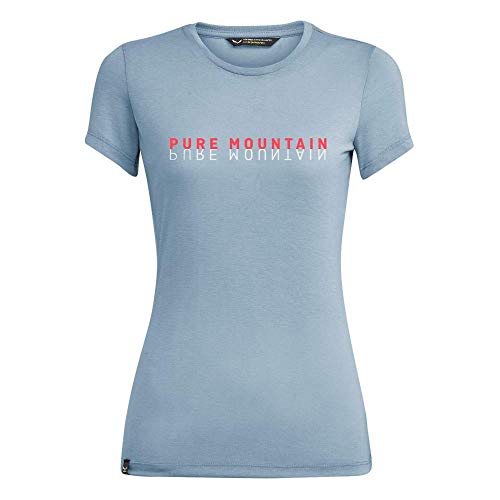 SALEWA Damen Blusen und T-Shirts Pure mit Dri-Rel W S/Tee, Blue Fog Melange, 52/46, 00-0000027551 von Salewa