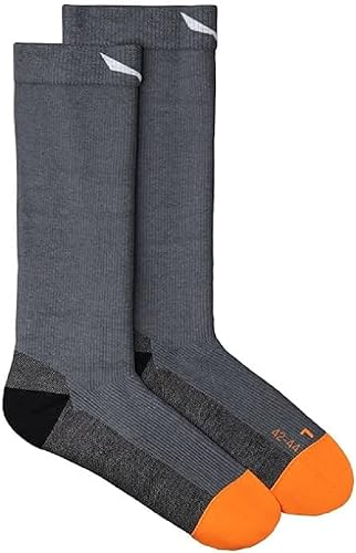 Salewa Herren Mtn Trn Am Crew Merino Socks, GREY MELANGE, 45-47 EU von Salewa