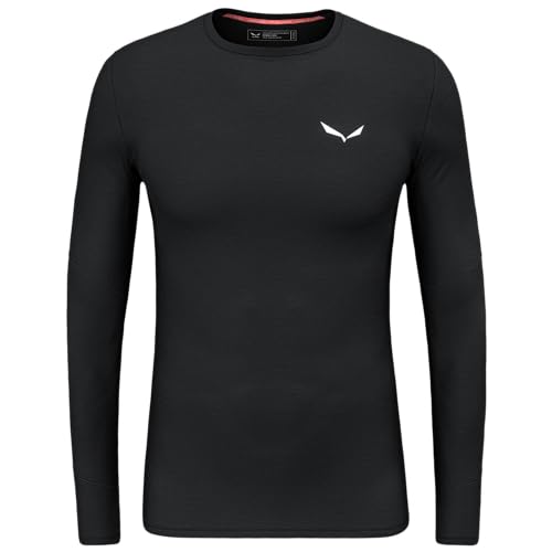 Salewa Herren Cristallo Warm Amr M L/S Tee. Longsleeve Tee, Black Out, L EU von Salewa