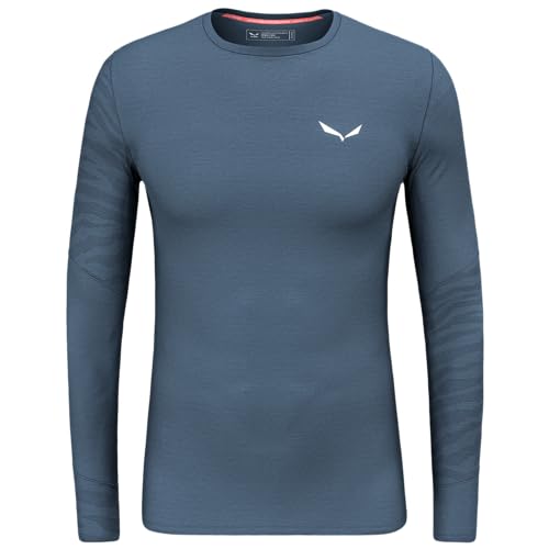 Salewa Cristallo Warm Amr M L/S Tee., Dark Denim, L von Salewa