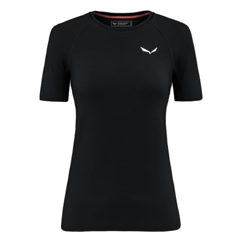 Salewa Damen Cristallo Warm Amr W T-SRT. Shortsleeve Tee, Black Out, S EU Salewa Damen Cristallo Warm Amr W T-SRT. Shortsleeve Tee, Black Out, S EU von Salewa