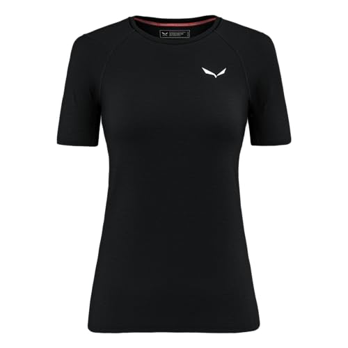 Salewa Damen Cristallo Warm Amr W T-SRT. Shortsleeve Tee, Black Out, S EU von Salewa