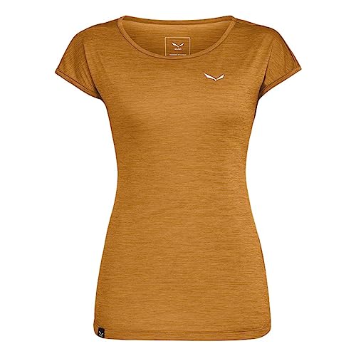 Salewa Puez Melange Dry T-shirt Women, golden brown melange, XL von Salewa