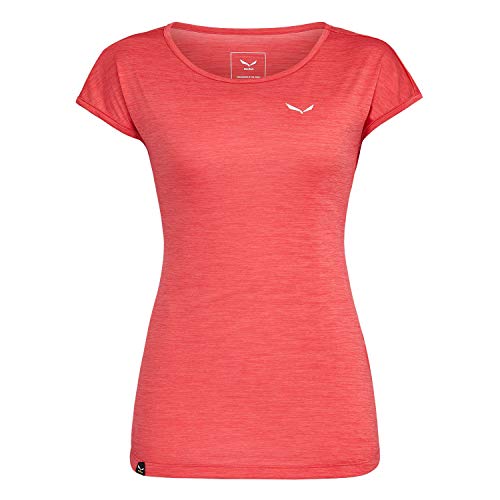 Salewa Damen Puez Melange Dry W S/S Tee Blusen T shirts, Rose Red Melange, 34 ( XS ) von Salewa