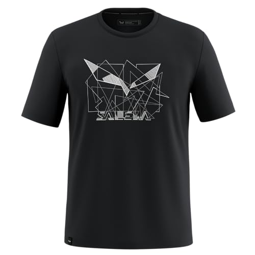 Salewa Herren T-Shirt mit Adler, geometrisches Muster, Größe M, Schwarz (Blackout), M, black out, M Salewa Herren T-Shirt mit Adler, geometrisches Muster, Größe M, Schwarz (Blackout), M, black out, M von Salewa