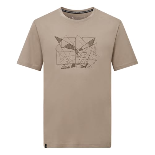 Salewa Herren T-Shirt mit Adler, geometrisches Muster, Größe M, Treibsand, Größe S, Treibsand, S Salewa Herren T-Shirt mit Adler, geometrisches Muster, Größe M, Treibsand, Größe S, Treibsand, S von Salewa