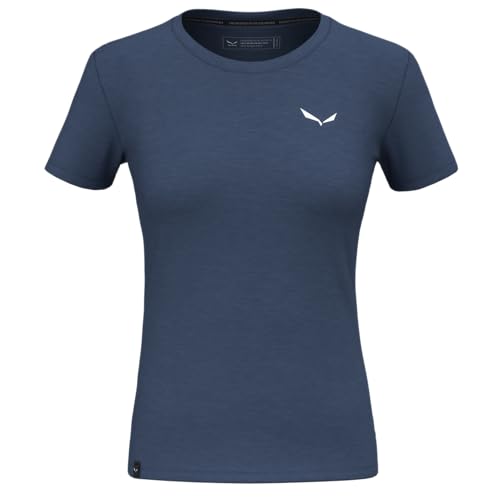 Salewa Eagle Minilogo Merino T-Shirt Women, Blue, S Salewa Eagle Minilogo Merino T-Shirt Women, Blue, S von Salewa