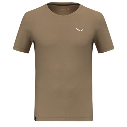 Salewa Eagle Minilogo Merino T-Shirt Men, Quicksand, S Salewa Eagle Minilogo Merino T-Shirt Men, Quicksand, S von Salewa