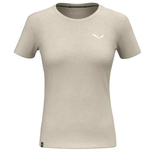Salewa Damen Eagle Minilogo Merino Women T-Shirt, Oatmeal, M EU Salewa Damen Eagle Minilogo Merino Women T-Shirt, Oatmeal, M EU von Salewa