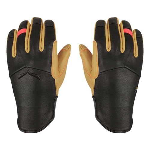 Salewa Female ORTLES AM W Leather Gloves Fingerglove, Black Out/2500/6080, 6/S von Salewa