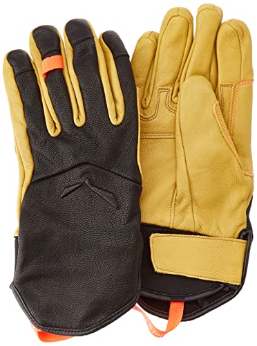 Salewa Female ORTLES AM W Leather Gloves Fingerglove, Black Out/2500/6080, 6/S von Salewa