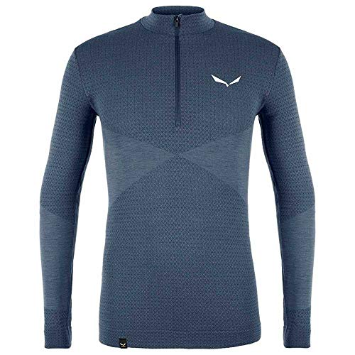 Salewa Zebru Responsive Half Zip T-Shirt Herren, Blau, XL Salewa Zebru Responsive Half Zip T-Shirt Herren, Blau, XL von Salewa