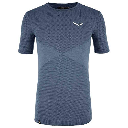Salewa Herren Zebru Responsive Short Sleeve Mens Tee Blusen & T-shirts, Dark Denim, M EU Salewa Herren Zebru Responsive Short Sleeve Mens Tee Blusen & T-shirts, Dark Denim, M EU von Salewa