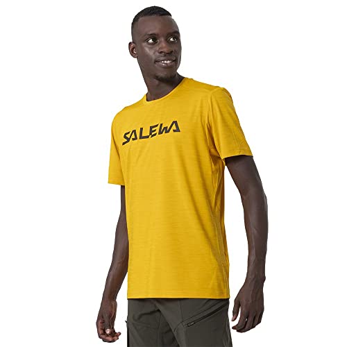 Salewa Herren Puez Hybrid 2 Dry M S/S Tee T Shirt, Gold Melange, XXL EU von Salewa