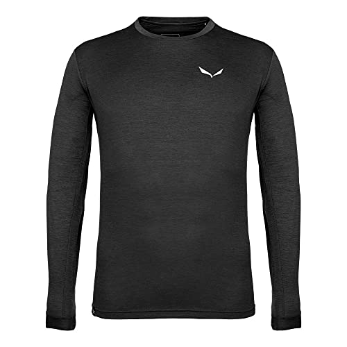 Salewa Herren Puez Melange Dry M L/S Tee Hiking Shirt, Black Out Melange, XL EU Salewa Herren Puez Melange Dry M L/S Tee Hiking Shirt, Black Out Melange, XL EU von Salewa