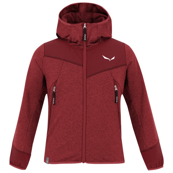 Salewa - Kid's Agner Melange PolarLite Full Zip Hoody - Fleecejacke Gr 164 rot Salewa - Kid's Agner Melange PolarLite Full Zip Hoody - Fleecejacke Gr 164 rot von Salewa