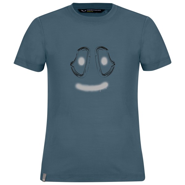 Salewa - Kid's Graphic Dry S/S Tee - T-Shirt Gr 104 blau von Salewa