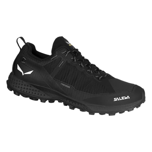 Salewa M Pedroc Powertex Shoe Schwarz - Robuster Leichter Herren Trail Running Schuh, Größe EU 45 - Farbe Black - Black von Salewa