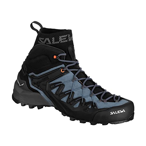 Salewa M Wildfire Edge Mid GTX Blau - Gore-Tex Wasserdichter technischer Herren Gore-Tex Bergsportschuh, Größe EU 42 von Salewa