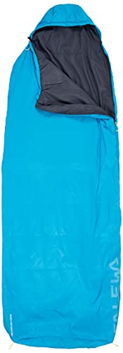 Salewa Unisex Erwachsene Micro II 650 Quattro Powerloft Sleeping Bag Schlafsack, Blue Danube, Right von Salewa