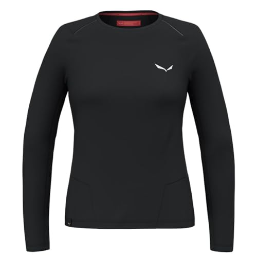 Salewa Damen Pedroc Dry W. Longsleeve Tee, Black Out, M EU von Salewa